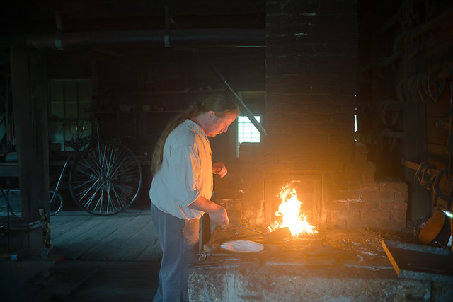 Blacksmith in Sherbrooke Village