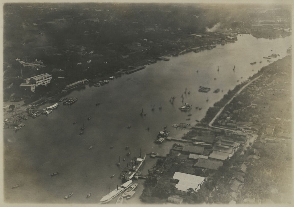 SAIGON 1920-1929 - La rivière de Saïgon (vue aérienne)