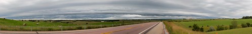 nebraska cloud weather road panorama