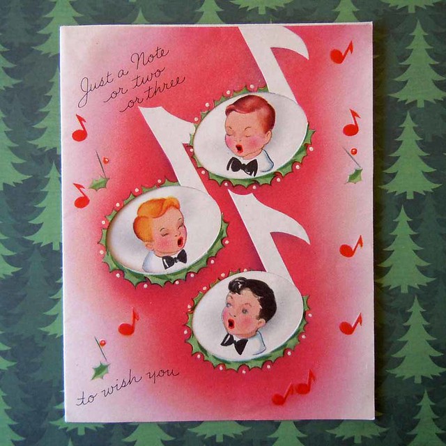 Carolers Christmas Card