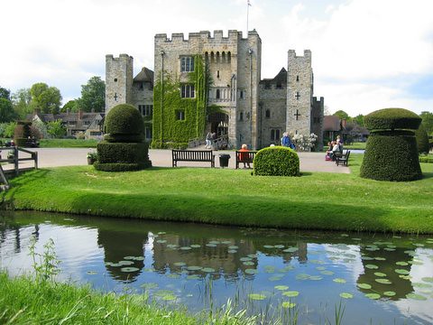 reflection of hever castle 