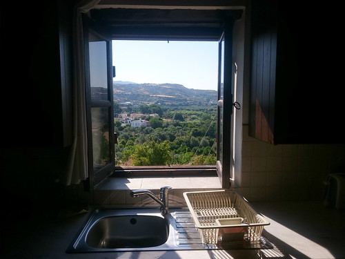 cyprus holiday trip tourism tour tourist vacation cypriot island goudi apartment window rural countryside sink