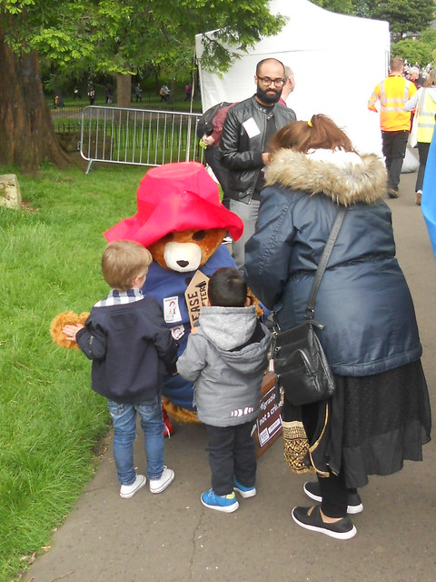 Paddington Bear meets the kids at Glasgow Mela
