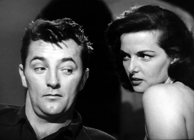Robert Mitchum and Jane Russell in 