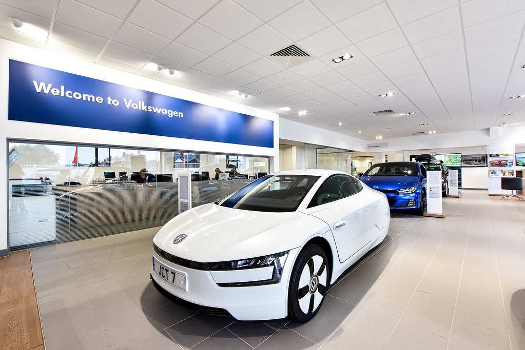 Image of White VW XL1 Electric concept car