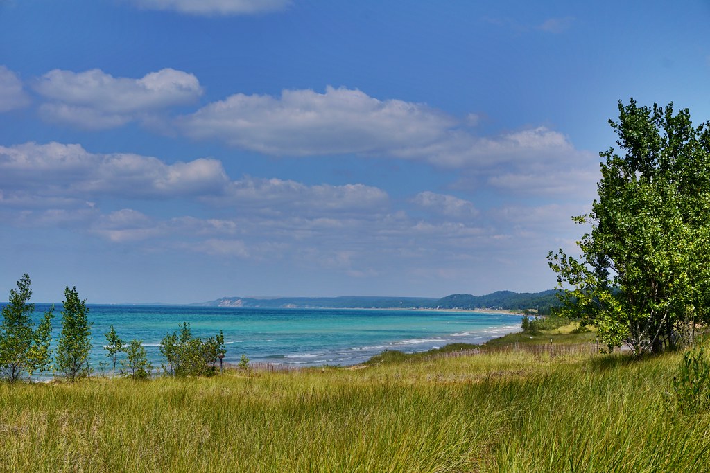Lake Michigan view from Charles Mears State Park, Pentwater, Michigan