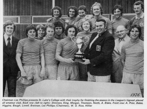 369#Football trophy presentation 1976.  IP.  jpg