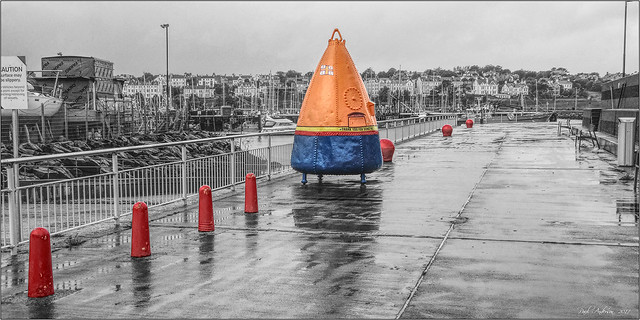 RNLI Donations buoy, Eisenhower Pier, Bangor, NI