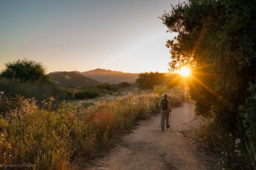 trail daleyranch sunburst hiker sunset goldenhour escondido california unitedstates us