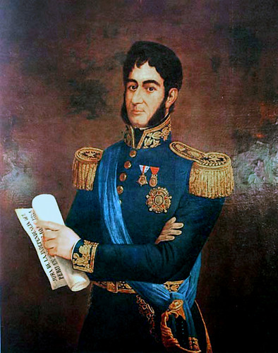 José de San Martín por el pintor  Francis Martin Drexel, a quien le gustaba lucir su uniforme de Coronel