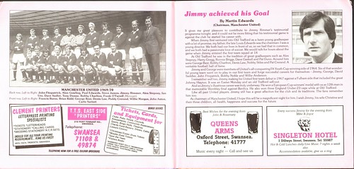 Jimmy Rimmer testimonial programme 1981