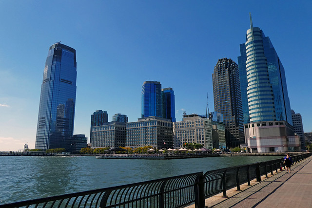 Jersey City Skyline as seen from Exchange Place in Jersey City NJ