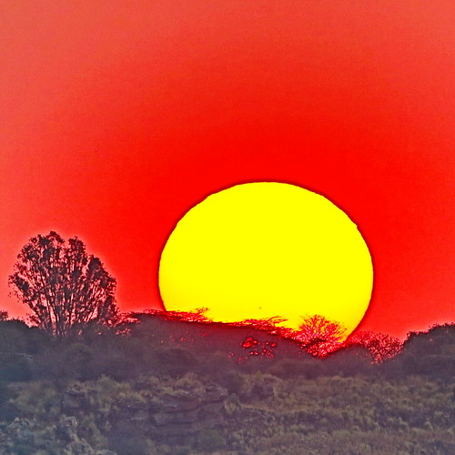 Sunset at Rietvlei Nature Reserve, August 27, 2017. by Derek Keats,