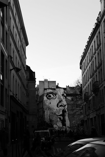 Paris street art Jef Aérosol Beaubourg.