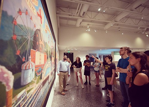 Students of the Hudson Valley Writing Project visit the @dorskymuseum to see the summer show Undercurrents: The River As Metaphor. #hvwp #npsocial #newpaltz #dorskymuseum #undercurrents #hudsonvalleyartists