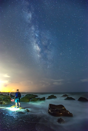 taiwan 屏東 枋山 銀河 milkyway galaxy star 夜景 nightview wave rock