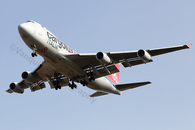 LX-YCV Cargolux Italy B747-400/F London Stansted Airport