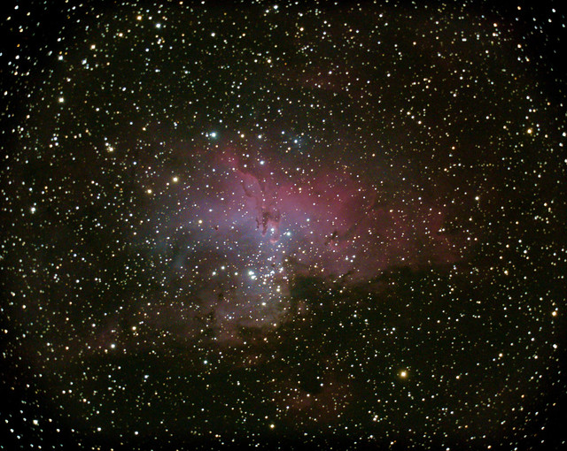 The Eagle Nebula or Messier 16 in the constellation Serpens.