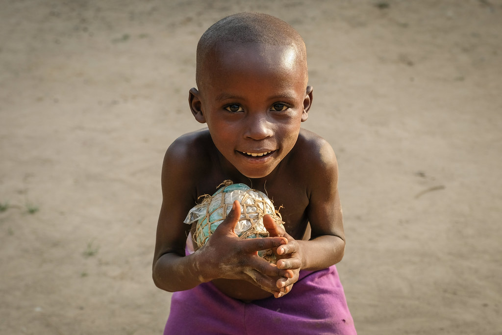 Boy in the village of Yangole, DRC.