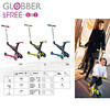 245-GLO-020 Globber哥輪步-五合一兒童滑板車滑步車學步車三輪設計適1~6歲轉向鎖定踏板限50公斤-粉紅