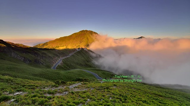 TopView台灣之美^^合歡山雲海雲瀑●銀河星空~縮時4K Time lapse of Mt. Hehuen cloud fall 2017/09/17