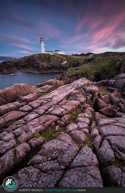 Fanad head lighthouse at Sunset