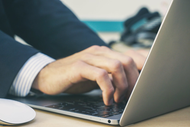 Businessman on Laptop