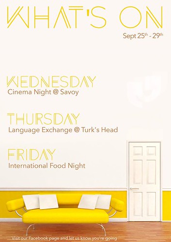 The activities for the last week of the month is here! Have a lovely and bright week ahead ????
