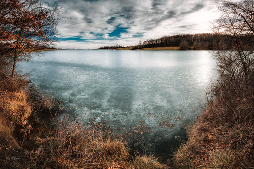 france hiver pentax pentaxk3ii rhône blending eau glace ice lac lacdelamadone landscape mornant paysage water