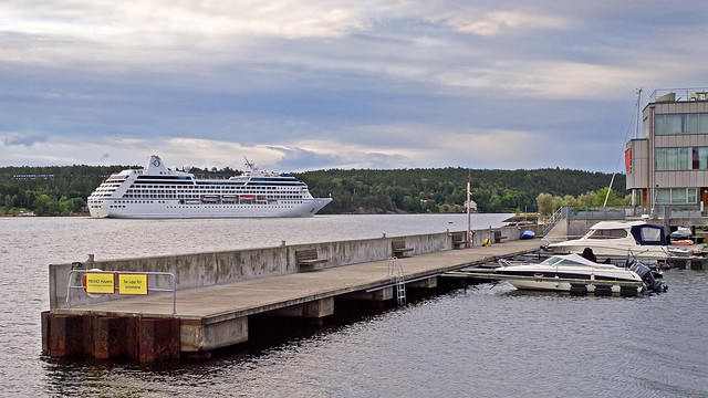 The cruise ship Nautica arriving in Stockholm