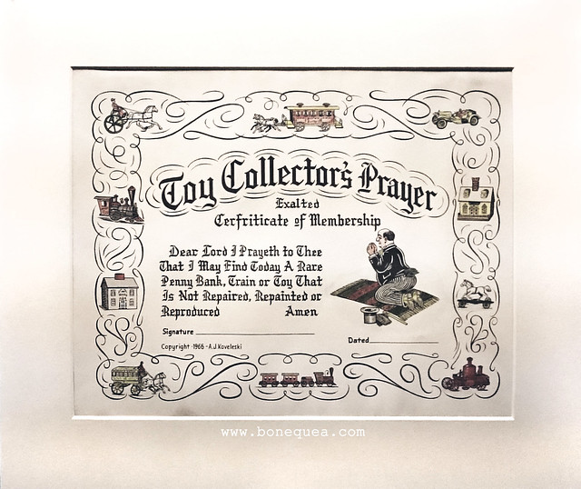 The Toy Collector's Prayer. Museum of Childhood, Edinburgh