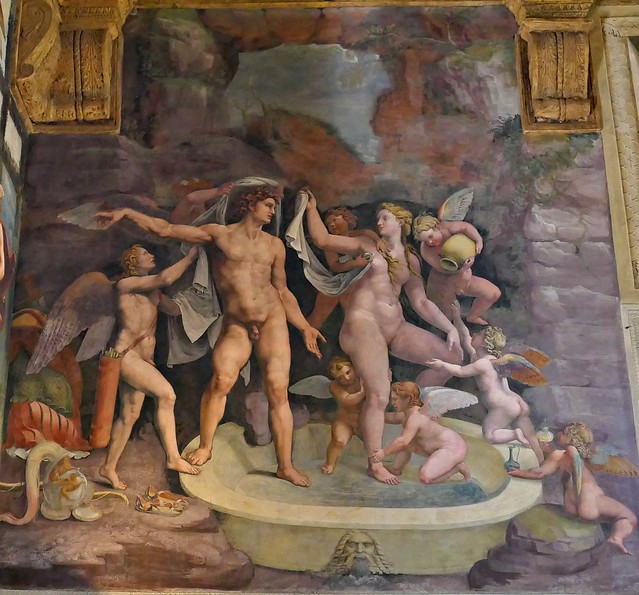 Mantova -- Palazzo Te - Camera d'Amore e Psiche - 1526-1528 - Giulio Romano frescoes