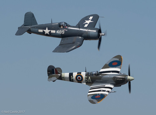 Corsair and Spitfire