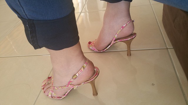 New pedi in my lovely heels