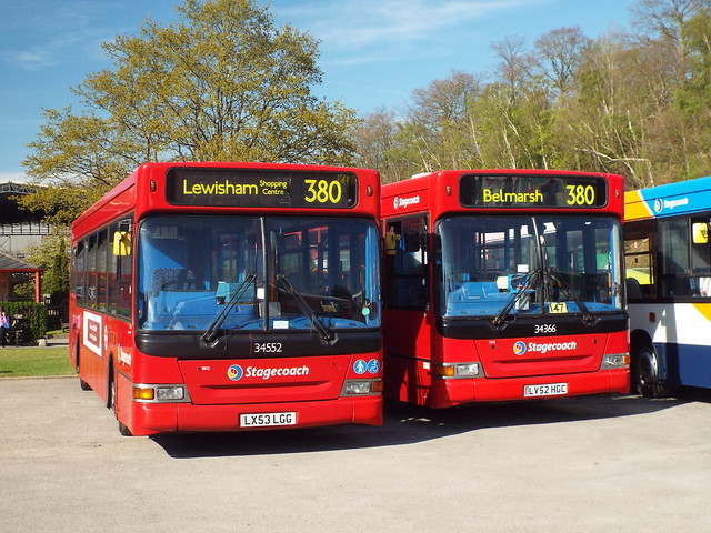 Stagecoach London 34552, LX53LGG & 34366, LV52HGC | London Bus Museum (Cobham 2017)