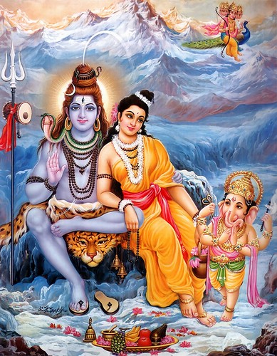 Shiva-Parvati with Sons | by infiniteys