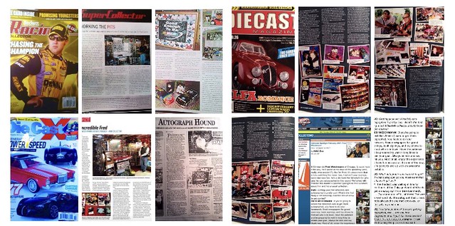 Magazines I Have Been In: Die Cast X, Beckett Racing, Toy Shop Paper, The Diecast US, The Hot Wheels Collectors Club.