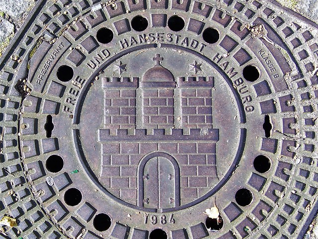 History in a manhole cover