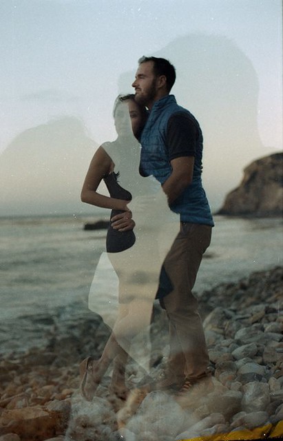 I shot some film during Theia & Eric's engagement session. I love how this straight out of camera double exposure turned out!