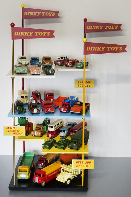 1950s Dinky Toys Display With Toys