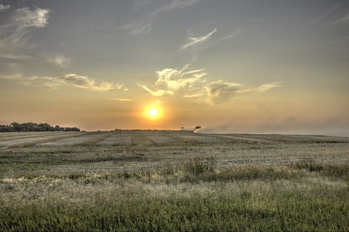 canadianprairies harvest combines sunset field rural country dust clouds sun canonrebelt7i canonefs1018mm crop