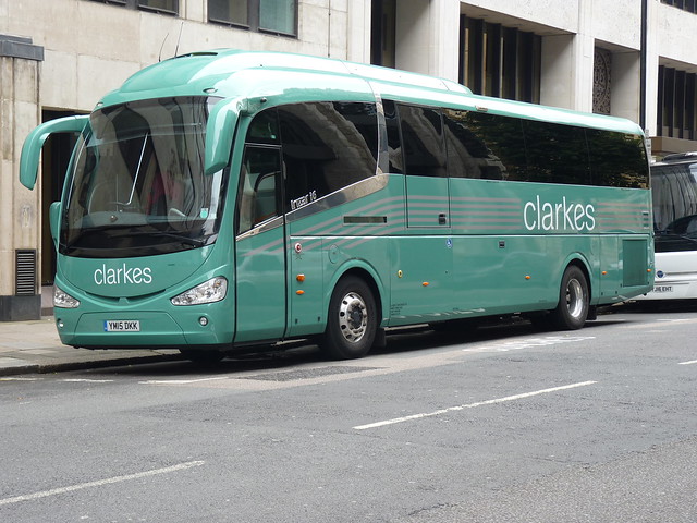 Clarke's of London Irizar i6 Integral YM15DKK, new to King's Ferry, at Great George Street, London, on 21 August 2017.