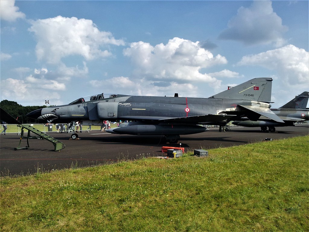 F-4E Phantom-II 73-1046 112Filo Turkish Air Force/ THK. Gilze-Rijen Open-House, the Netherlands. 21 June 2014.
