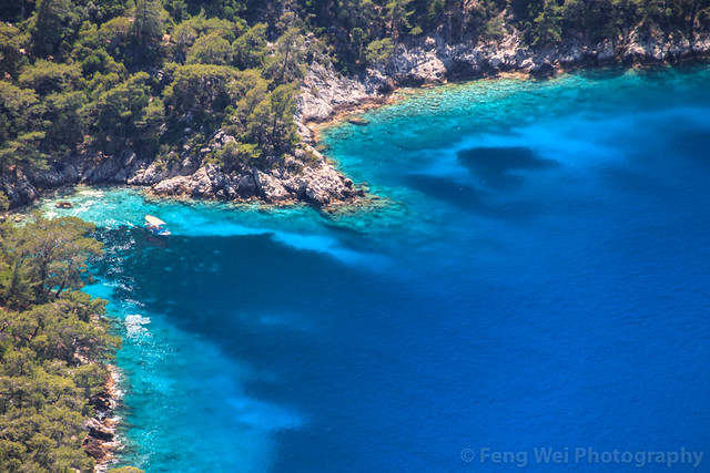 Turquoise Colored Mediterranean Coast, Kalabantia, Muğla, Turkey
