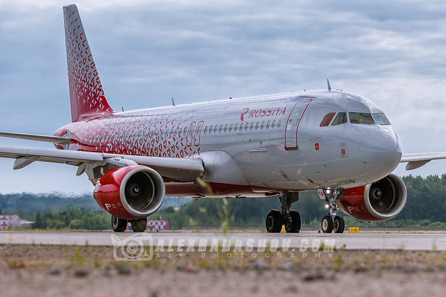 Airbus A320 of Rossiya airlines at Pulkovo airport
