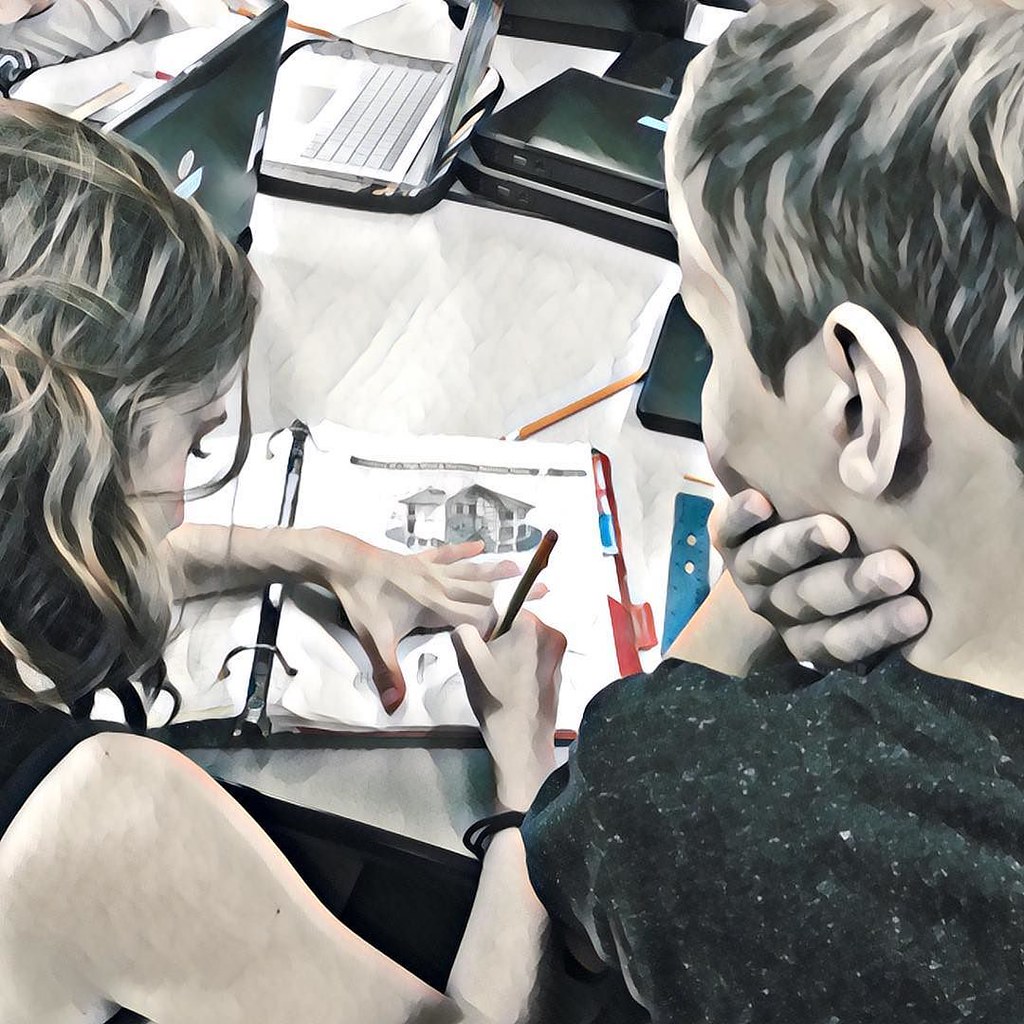 Sure helps having a team when designing a hurricane-proof house. #kga6th #kga7cs