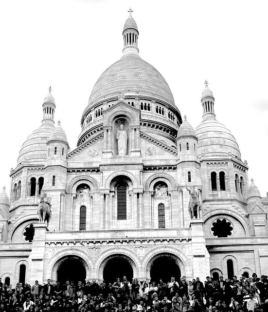 PARIS - Montmartre + Sacré-Cœur-  Hlg. Herz  Jesu - Cor Jesu Sacratissimum.  landmark - Sehenswürdigkeit.