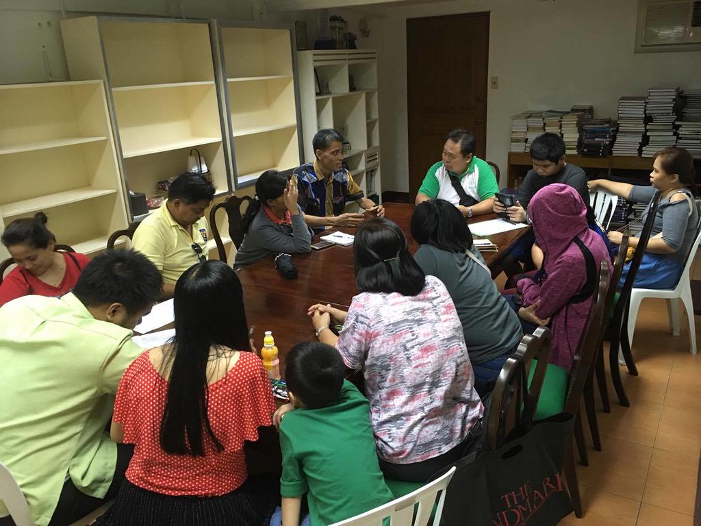 The image shows participants attending Family Support Group facilitated by Mr. Alex Cabason.