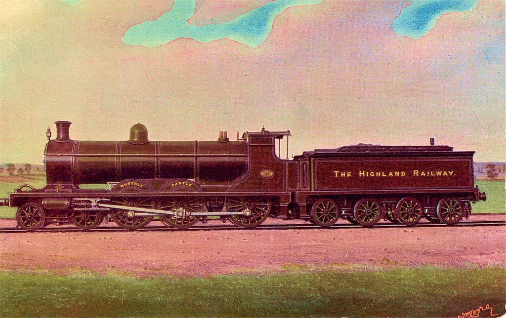 Highland Railway (UK) - HR Class A (Castle Class) 4-6-0 steam locomotive Nr. 145 "Murthly Castle" (Dübs Locomotive Works, Glasgow 3853 / 1910)