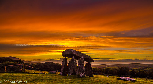 wales prphotowales travel ancient sunset neolithic pembrokeshire pentreifan skyfire standingstones stones burial chamber colourful tranquility nofilters nothdr lightroom canon photography